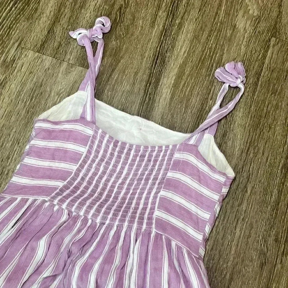 MELLODAY Pink and White Striped Midi Dress - Picture 5 of 7